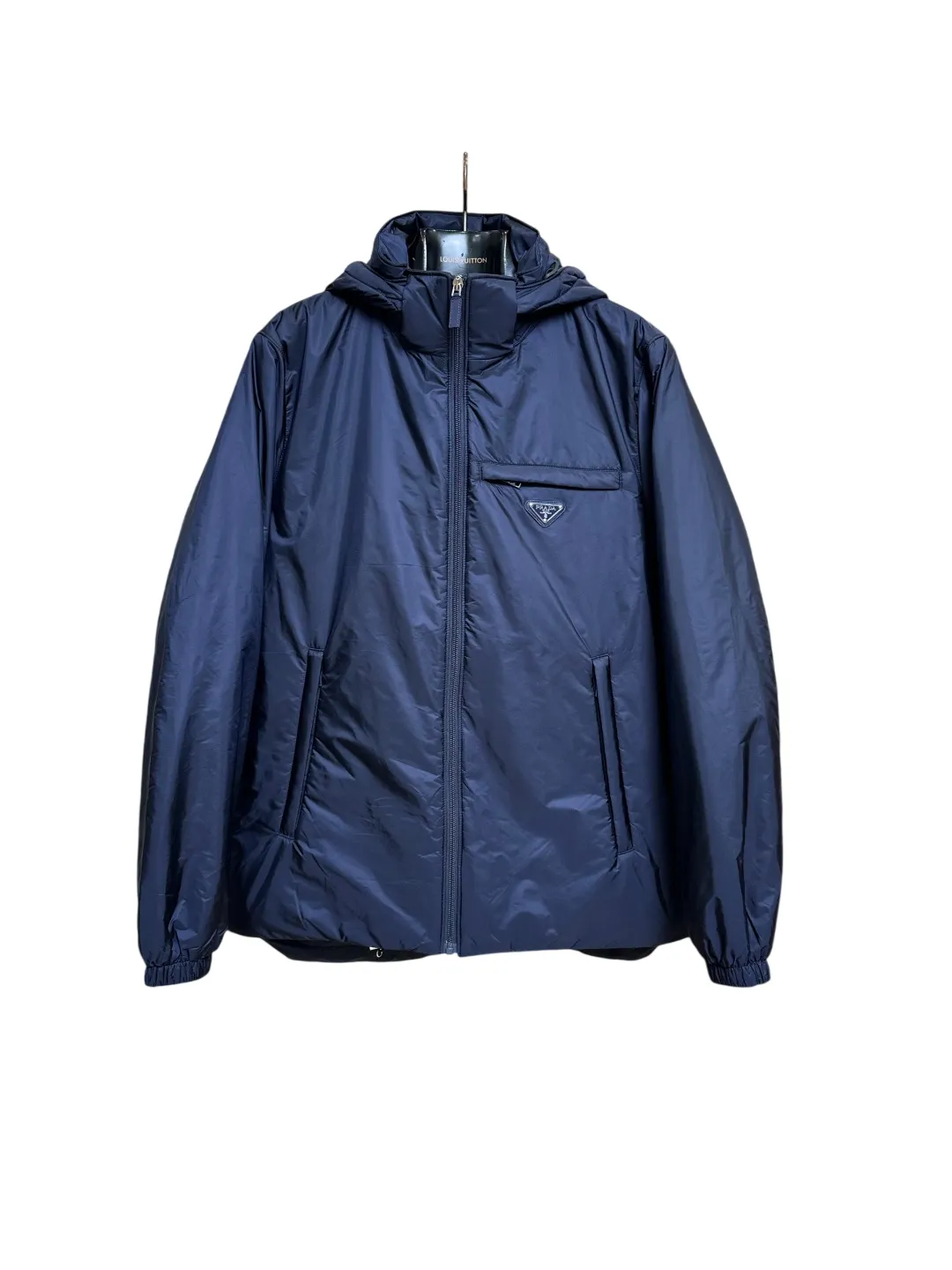 Triangle Logo Hooded Nylon Jacket