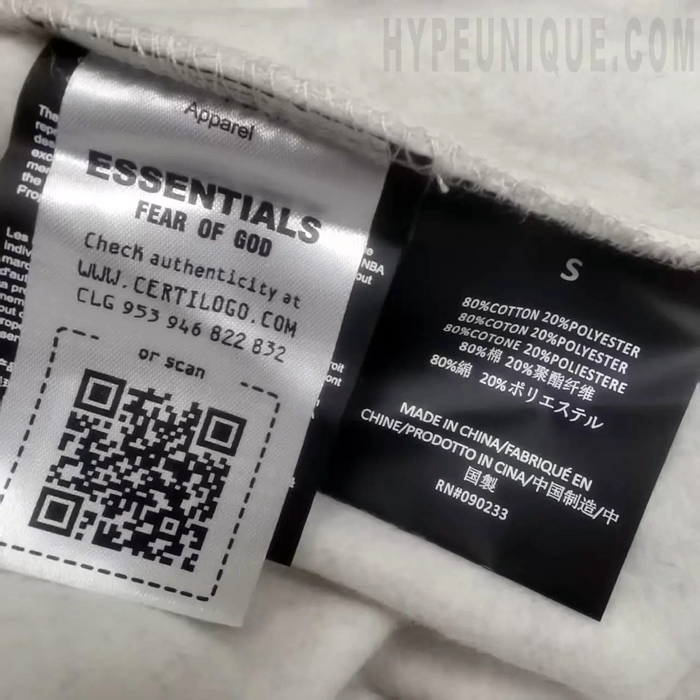 the size and whsh tag.
