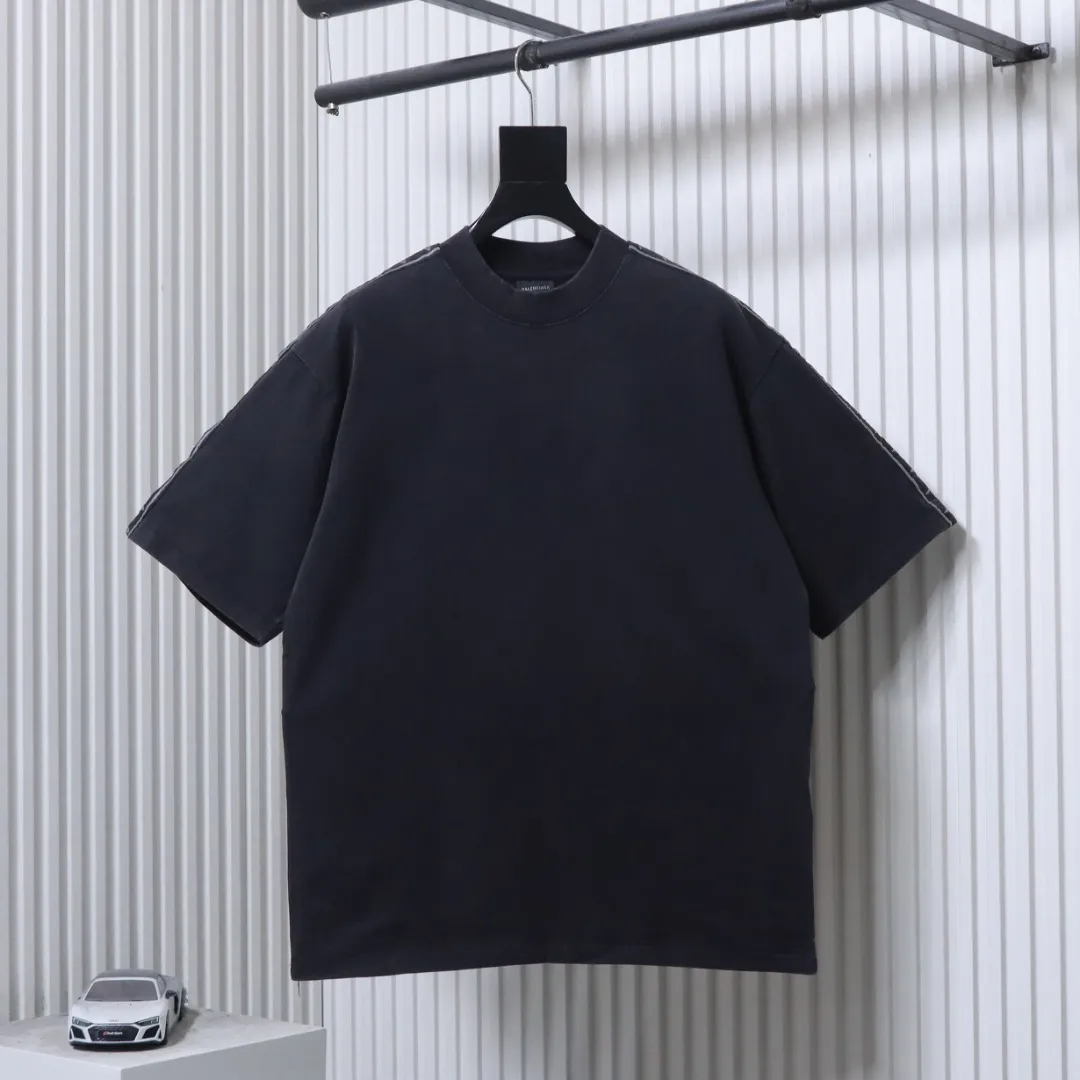 BLCG Jacquard Slogan T-Shirt Color Black