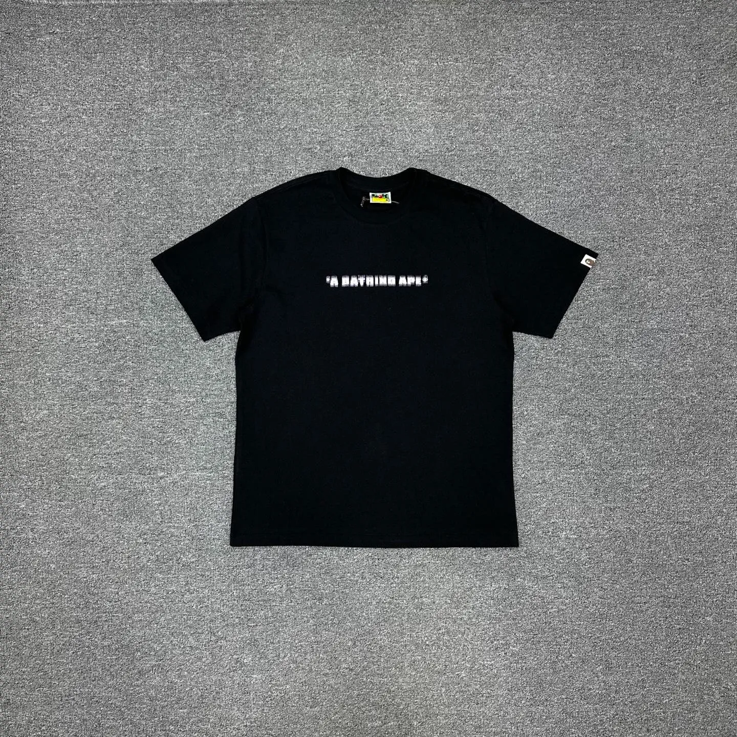 BAPE Pixel Logo Print T-Shirt