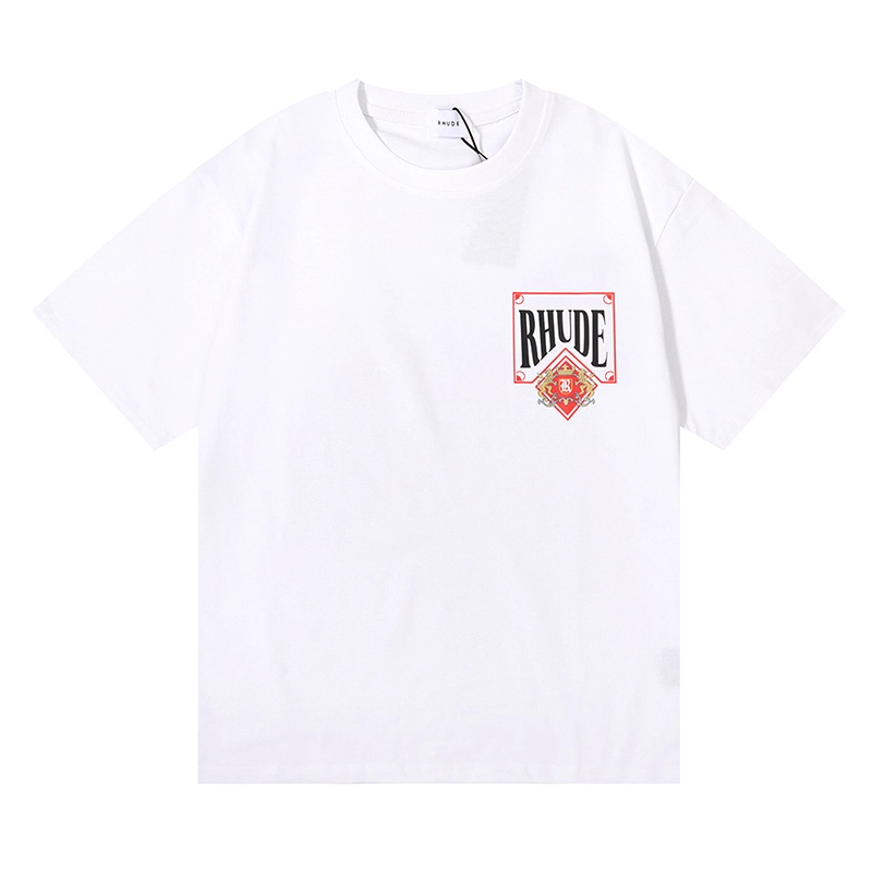 Rhude Card Print T-Shirt Reps