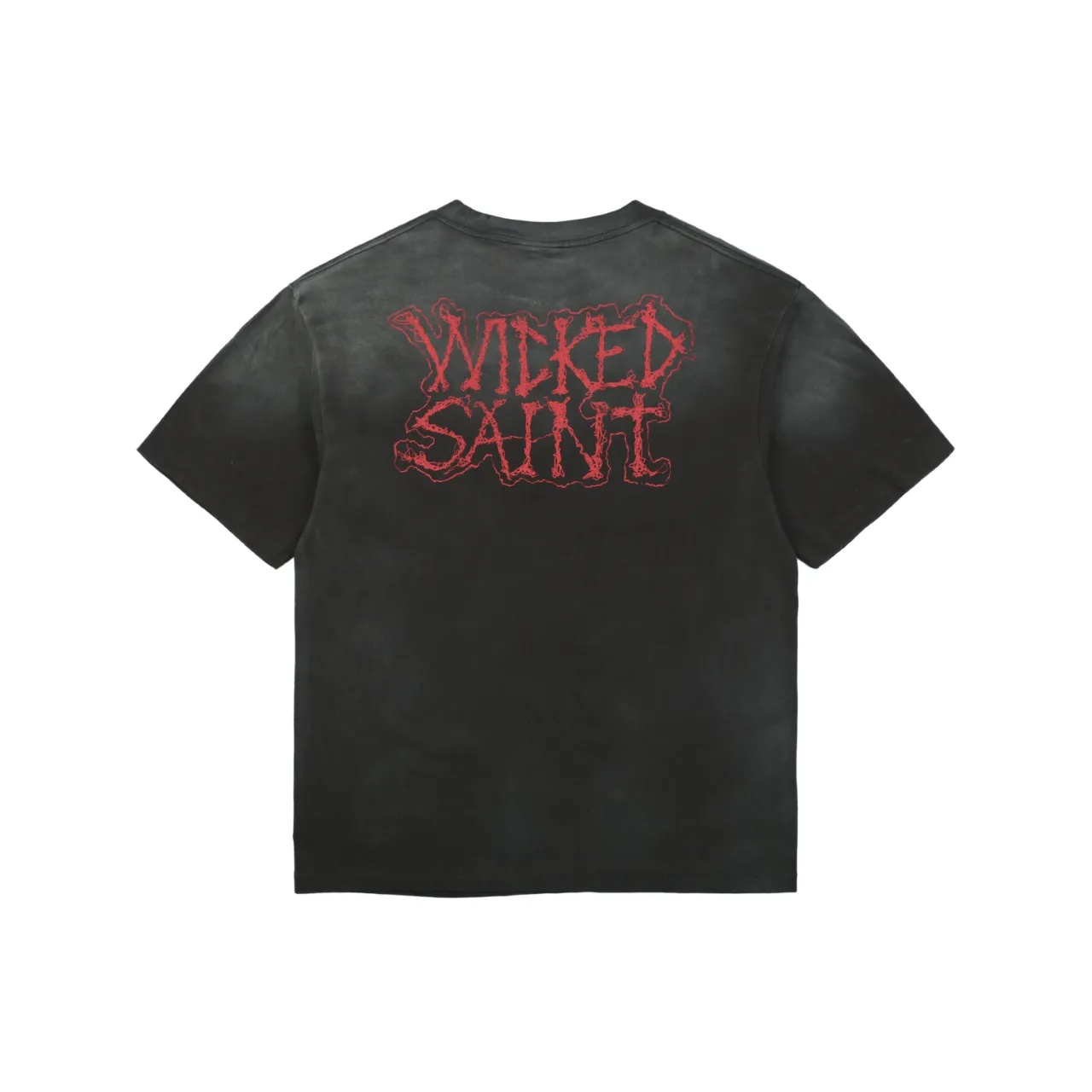 Back of Saint Michael Grim Reaper Graphic T-Shirt