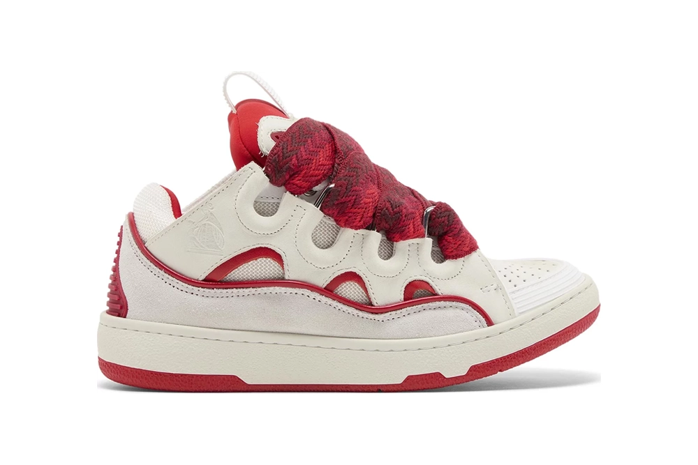 lanvln Wmns Curb Sneakers ‘White Red’