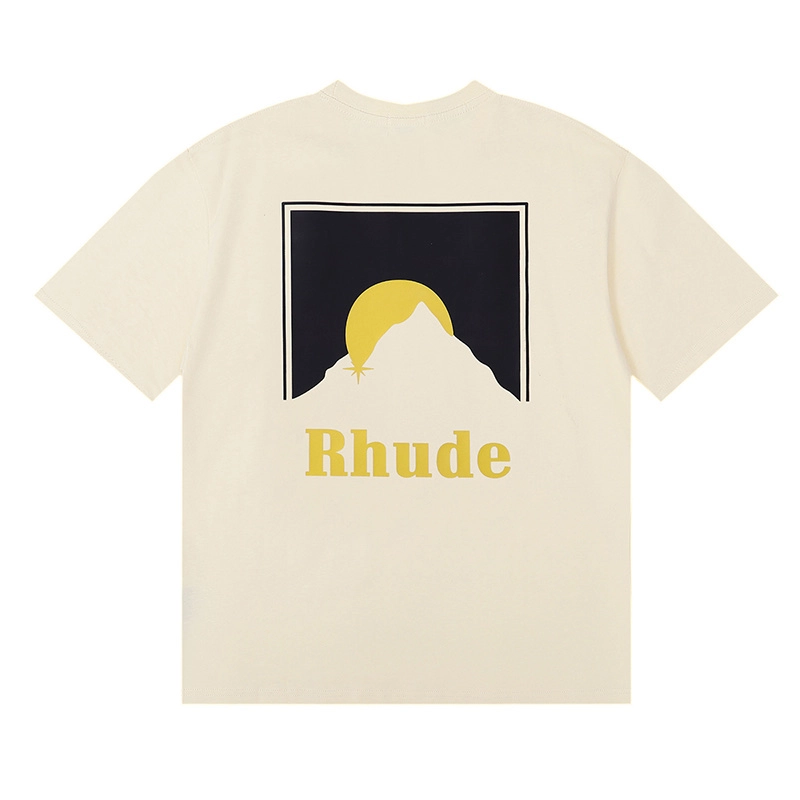 Rhude Moonlight Print T-Shirt Reps