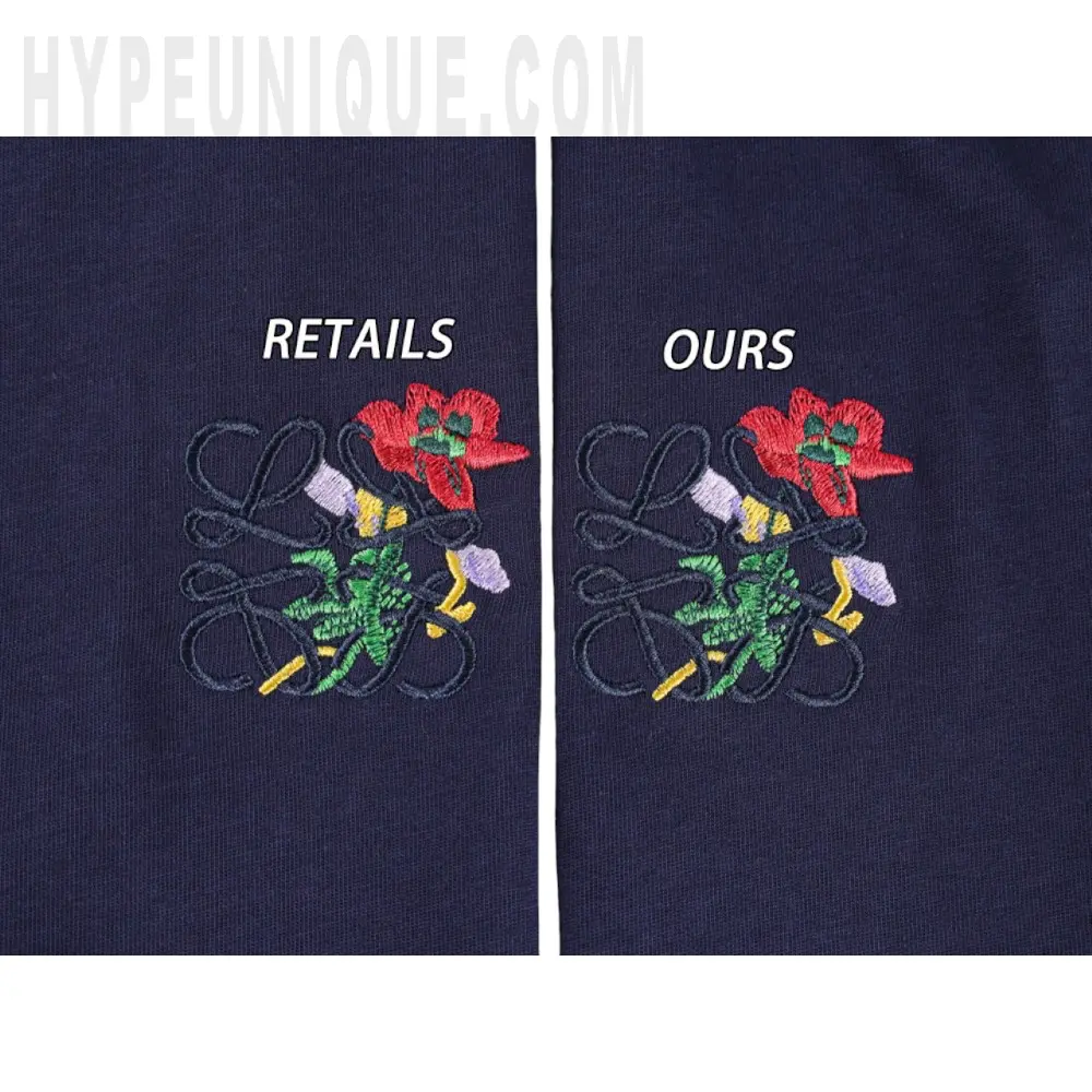 Embroidered graphic on the front of the garment