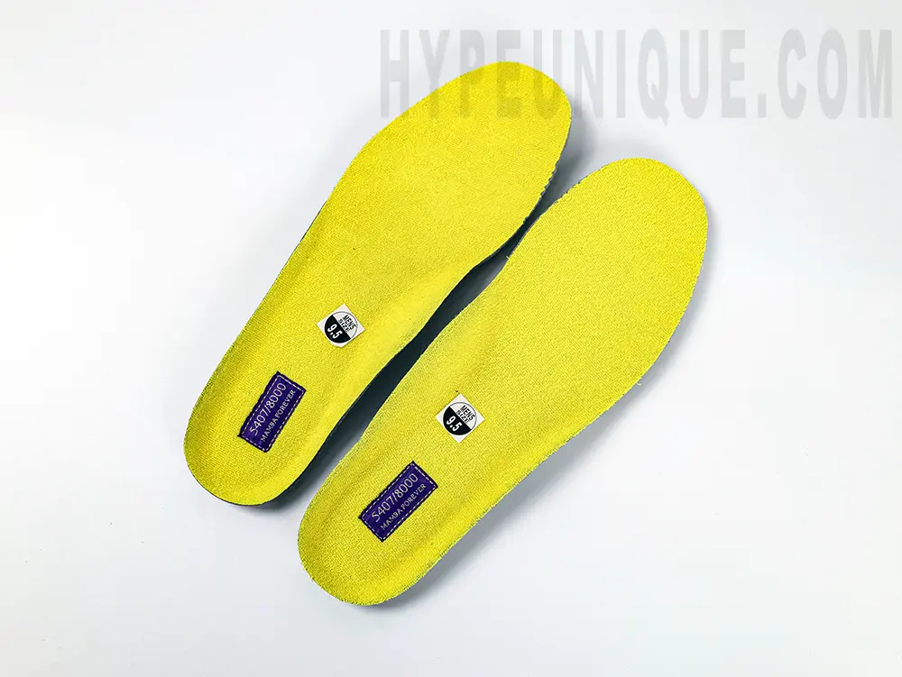 the yellow outsole