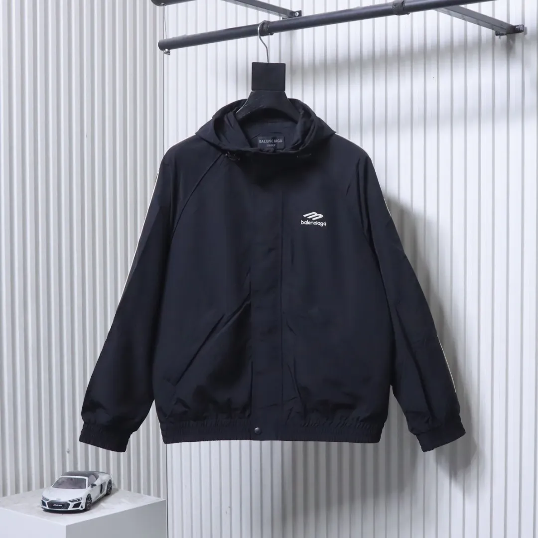 BLCG 3M Embroidered Logo Hooded Zip-Up Jacket