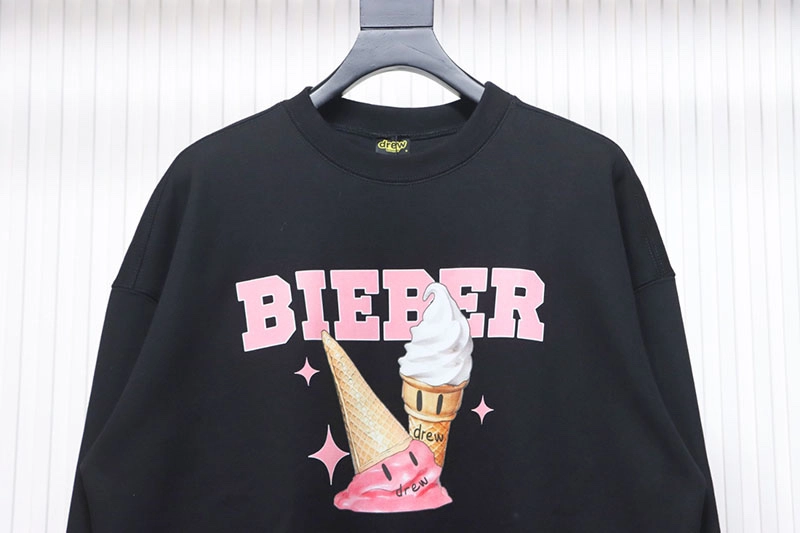 Drew Ice Cream Logo Print Hoodie