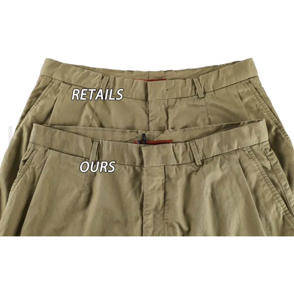 Elastic waistband comparison image of shorts