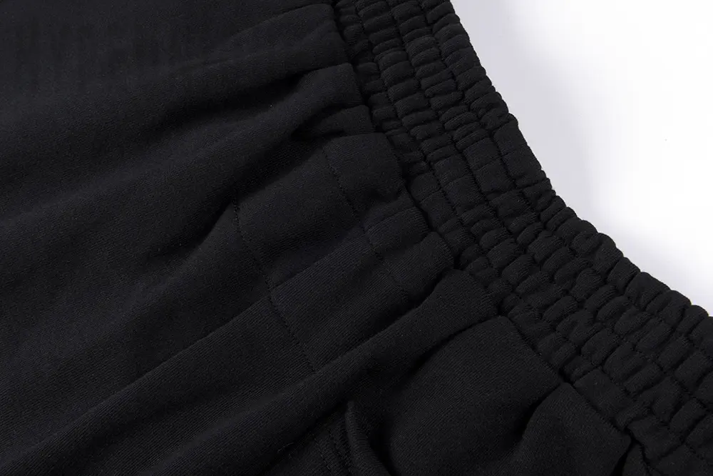 Sp5der Beluga Outline Sweatshort Black Waistband Display
