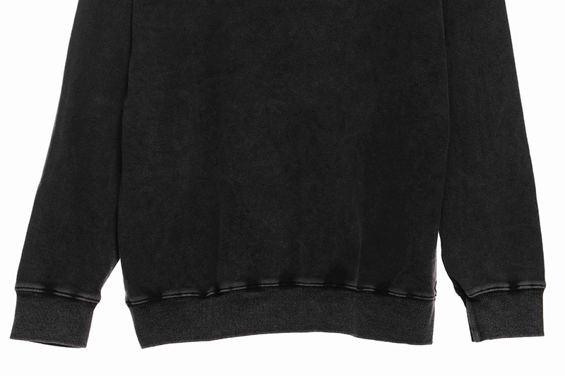 Washed distressed letter sweatshirt