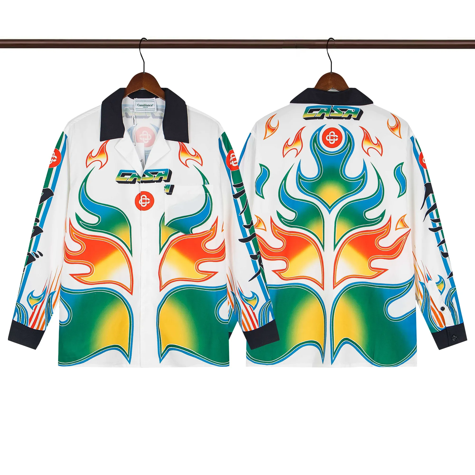 C-Blanca ‘Psychedelic Rock’ Long-Sleeve Silk Shirt
