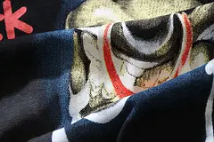 The fabric is soft and wrinkle-resistant.