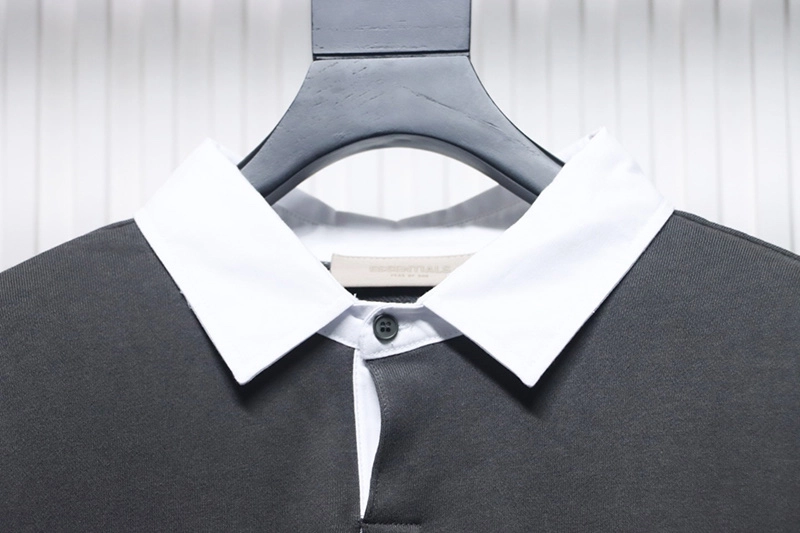 Fear Of God 1977 Flocked Polo Collar Sweatshirt