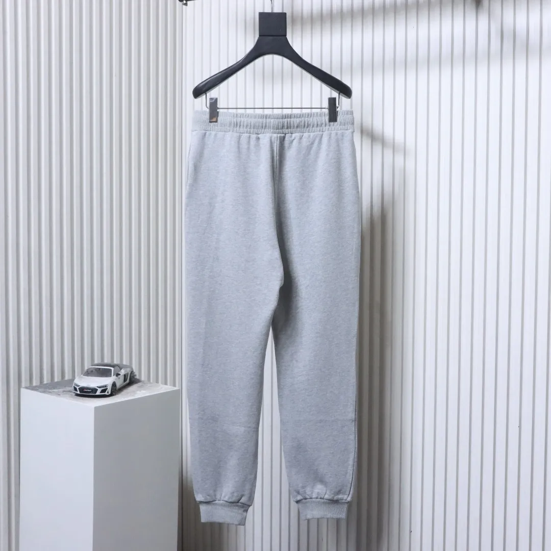 Back View AMI Red Heart Embroidered Drawstring Sweatpants