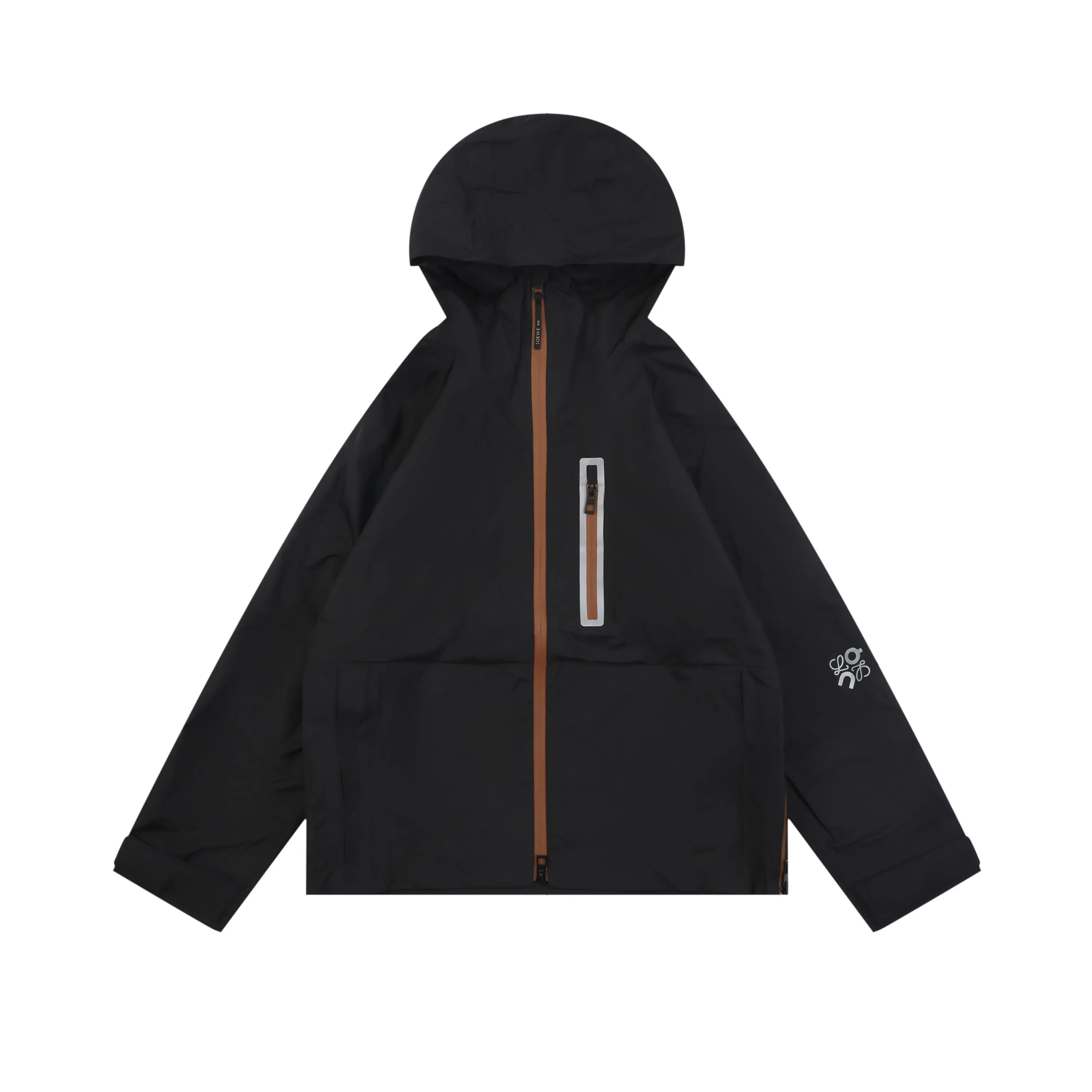 Lo x On Logo Seam-Sealed Hooded Windbreaker Jacket