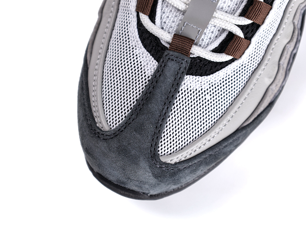 Stylish gray and black Nike sneakers