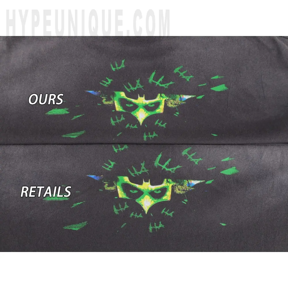 Printed graphic on the back of the garment