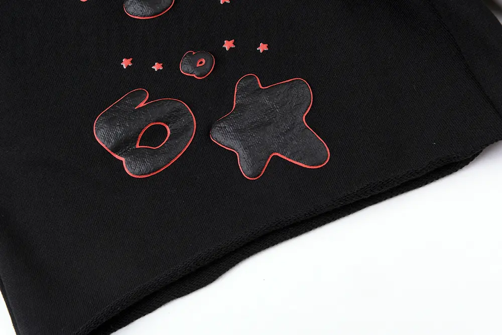 Sp5der Beluga Outline Sweatshort Black