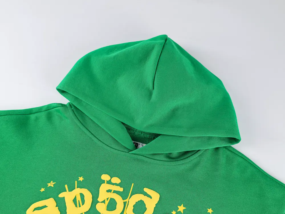 Sp5der Star OG Web V2 Hoodie in the “Slime Green”