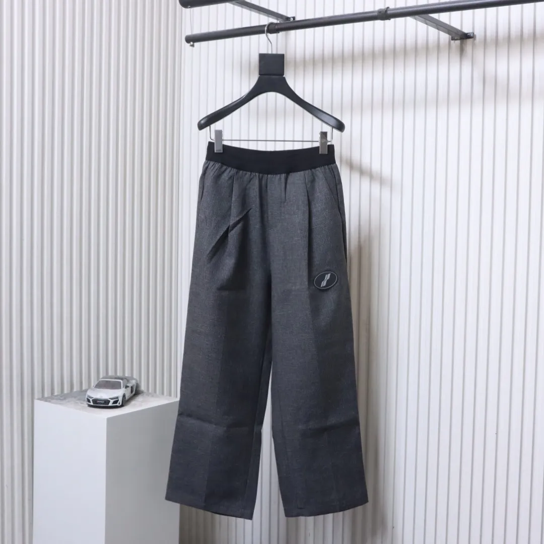 Well Done Badge Logo Wide-Leg Trousers