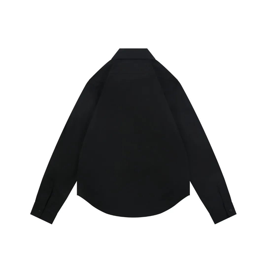 Back View MiuM Small Logo Relaxed Long Sleeve Shirt