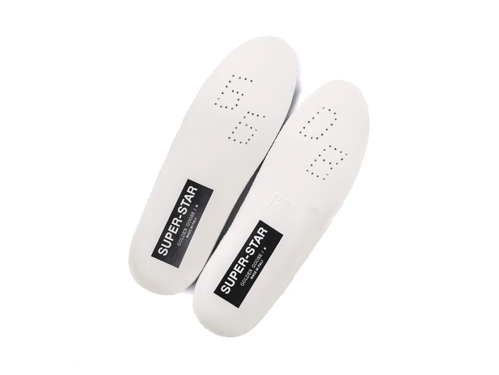 White Golden Goose Super Star shoe insoles