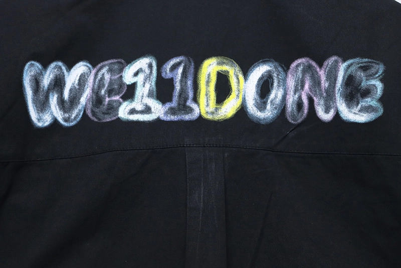 Back Colorful Graffiti Print Shirt
