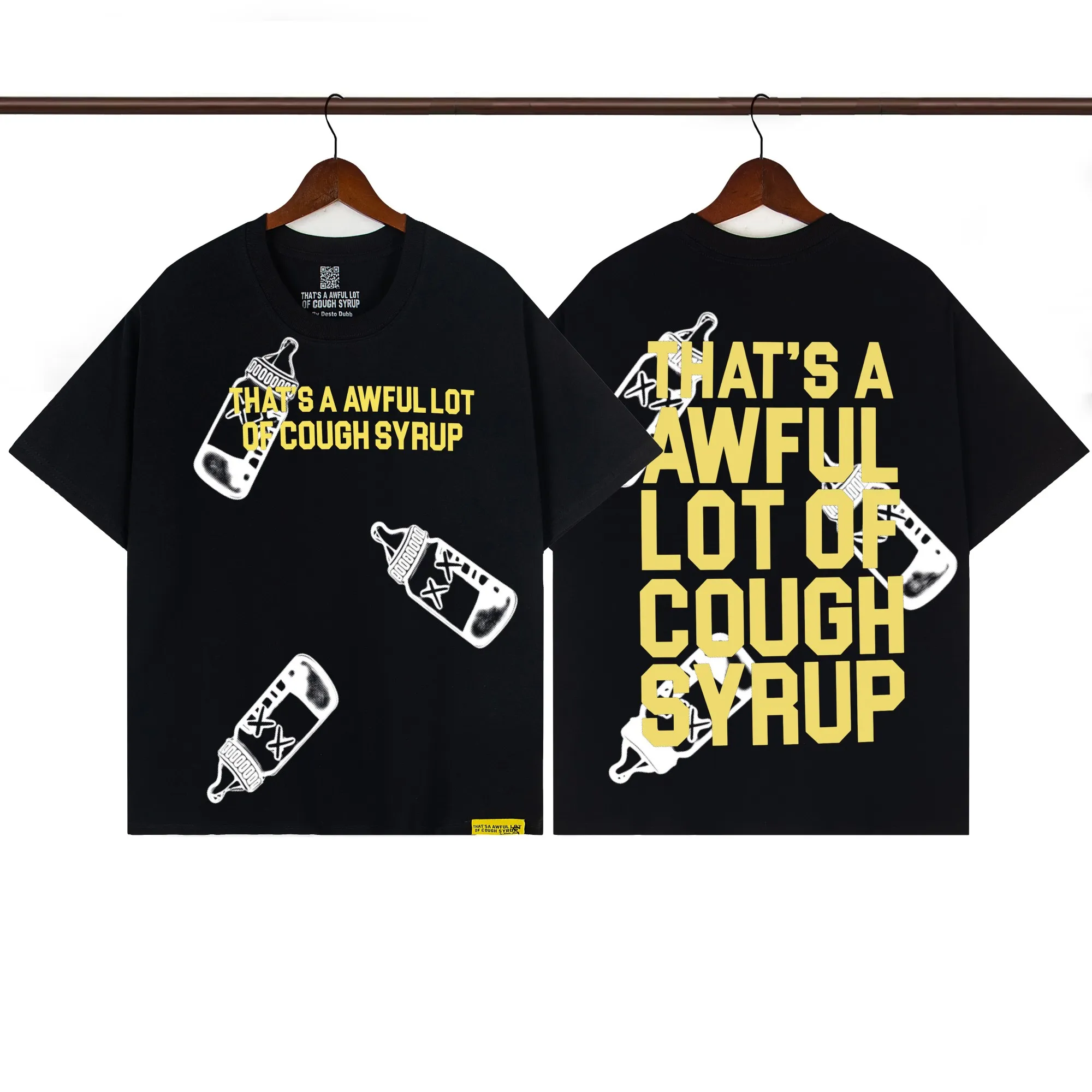 That’s A Awful Lot Of Cough Syrup Black “Baby Bottle” Graphic T-Shirt