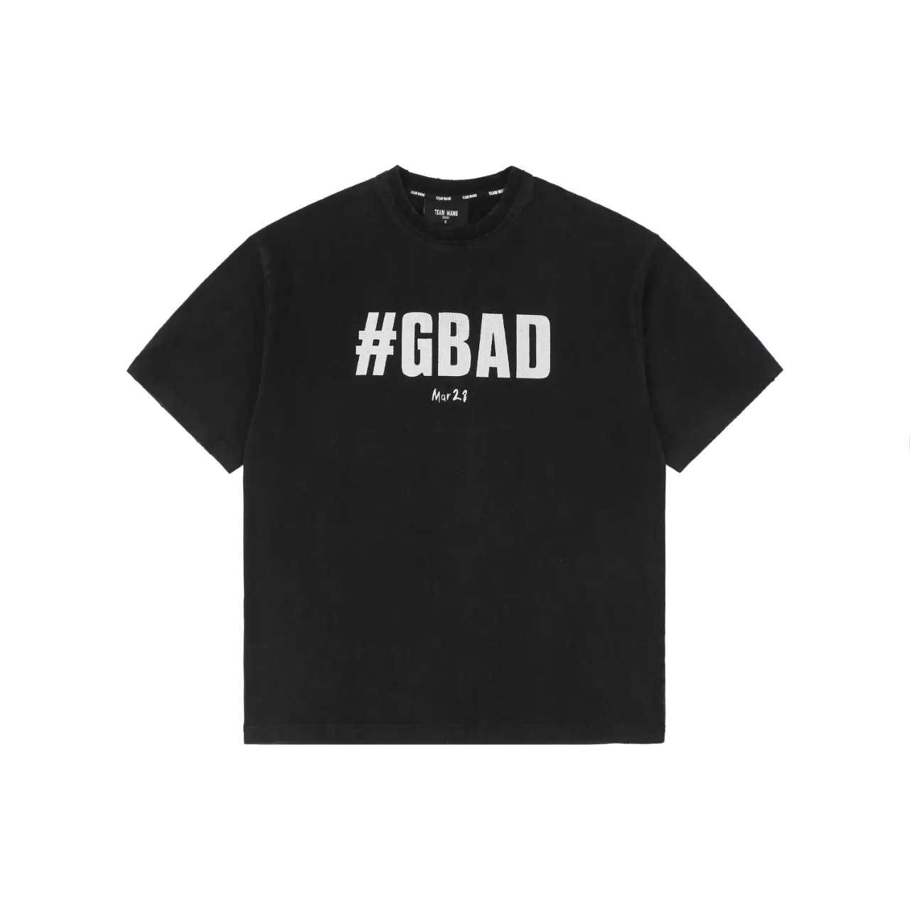 GBAD Washed Letter Print T-Shirt