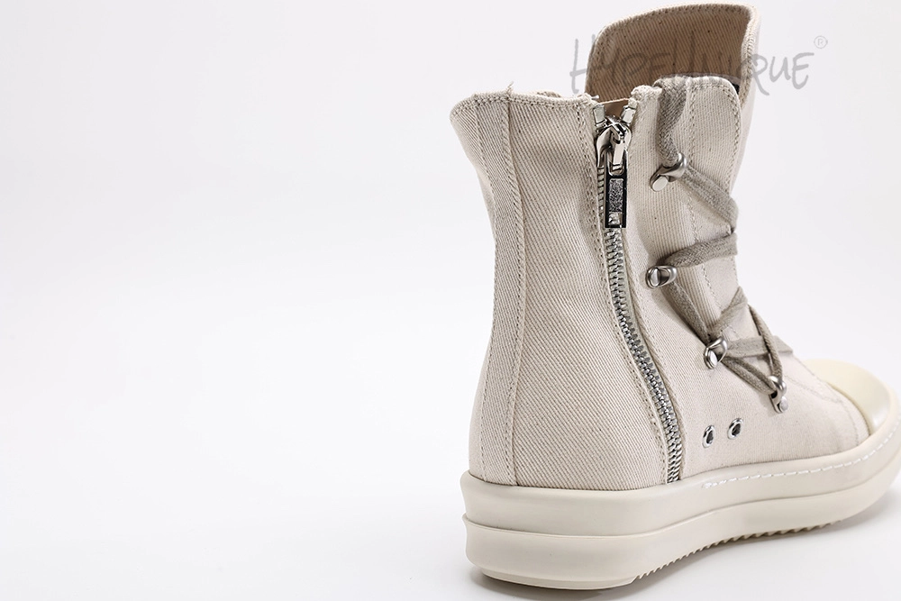 Rick Owens DRKSHDW Strobe Cotton Nylon Hexa High 'Pearl Milk'