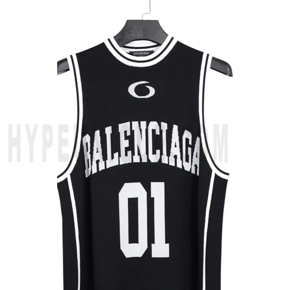 The front of the black clothes