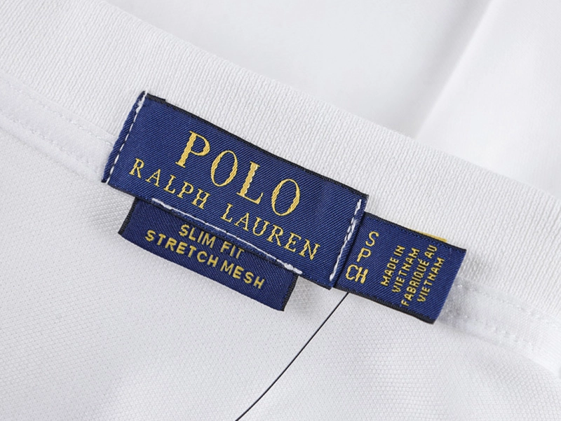 White Logo Polo
