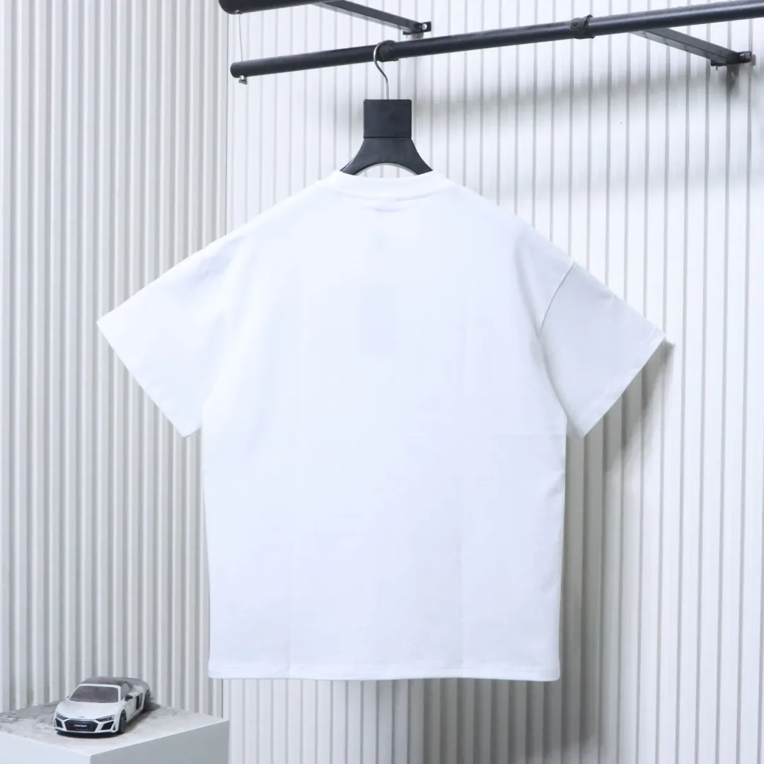 Back Monster Eyes Embroidered Cotton T-Shirt
