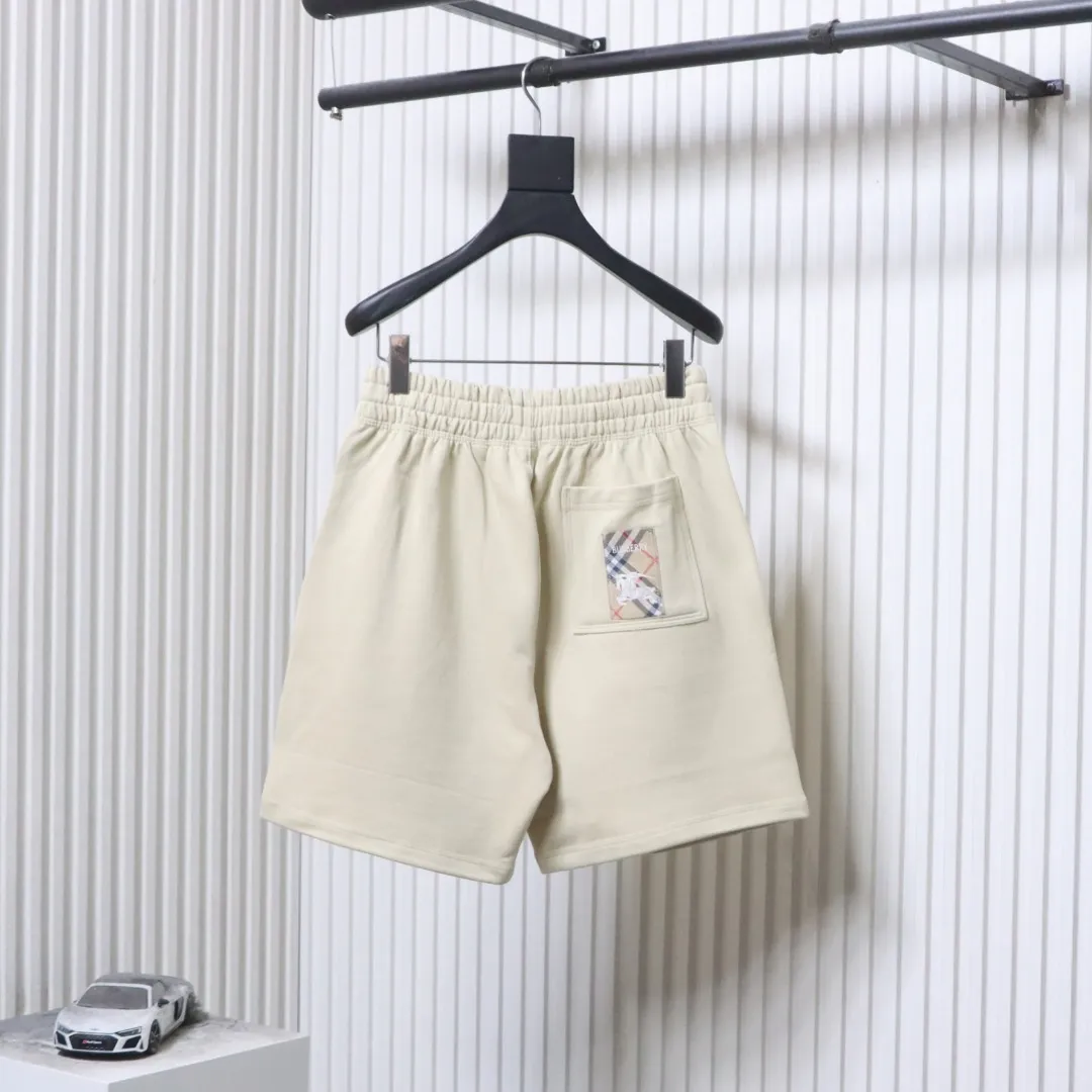 Back BBR Check Equestrian Knight Appliqué Shorts
