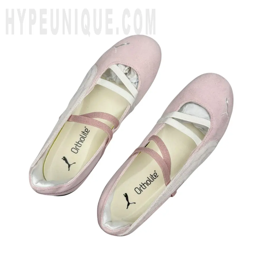 A pair of the pink shoes