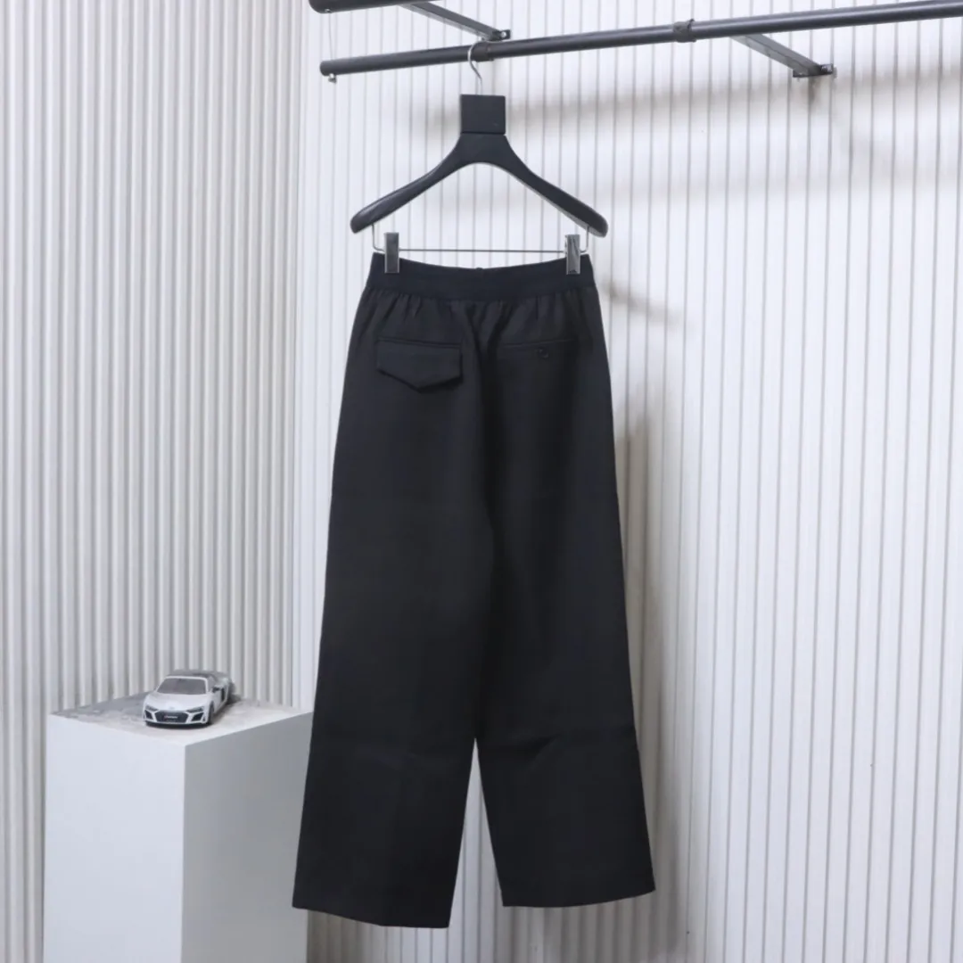 Back Well Done Badge Logo Wide-Leg Trousers