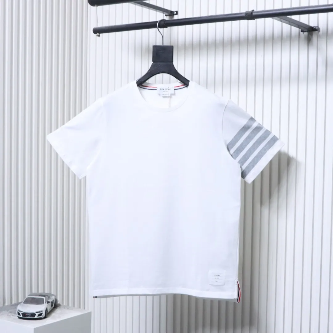 TB Four-Stripe Crew Neck T-Shirt
