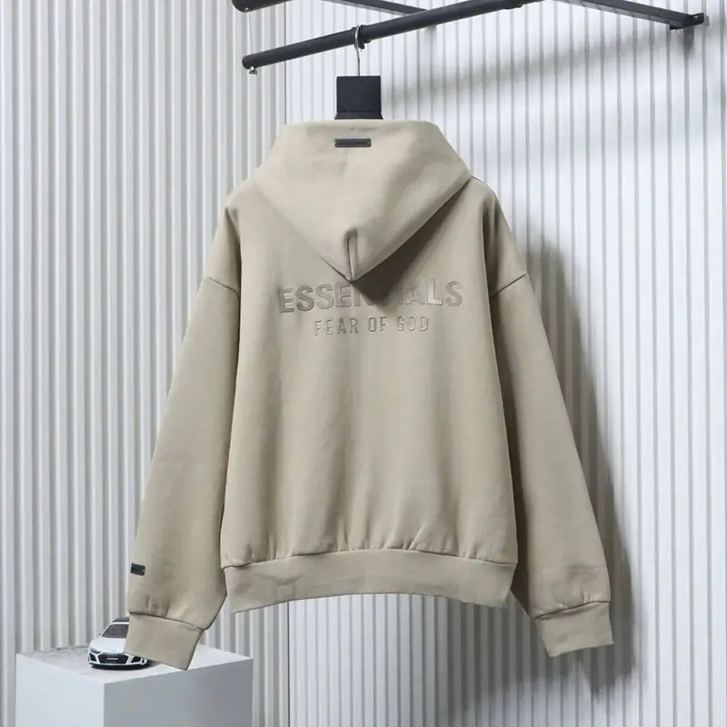 Fear of God Essentials Metallic-Coated Cardigan Sweatshirt