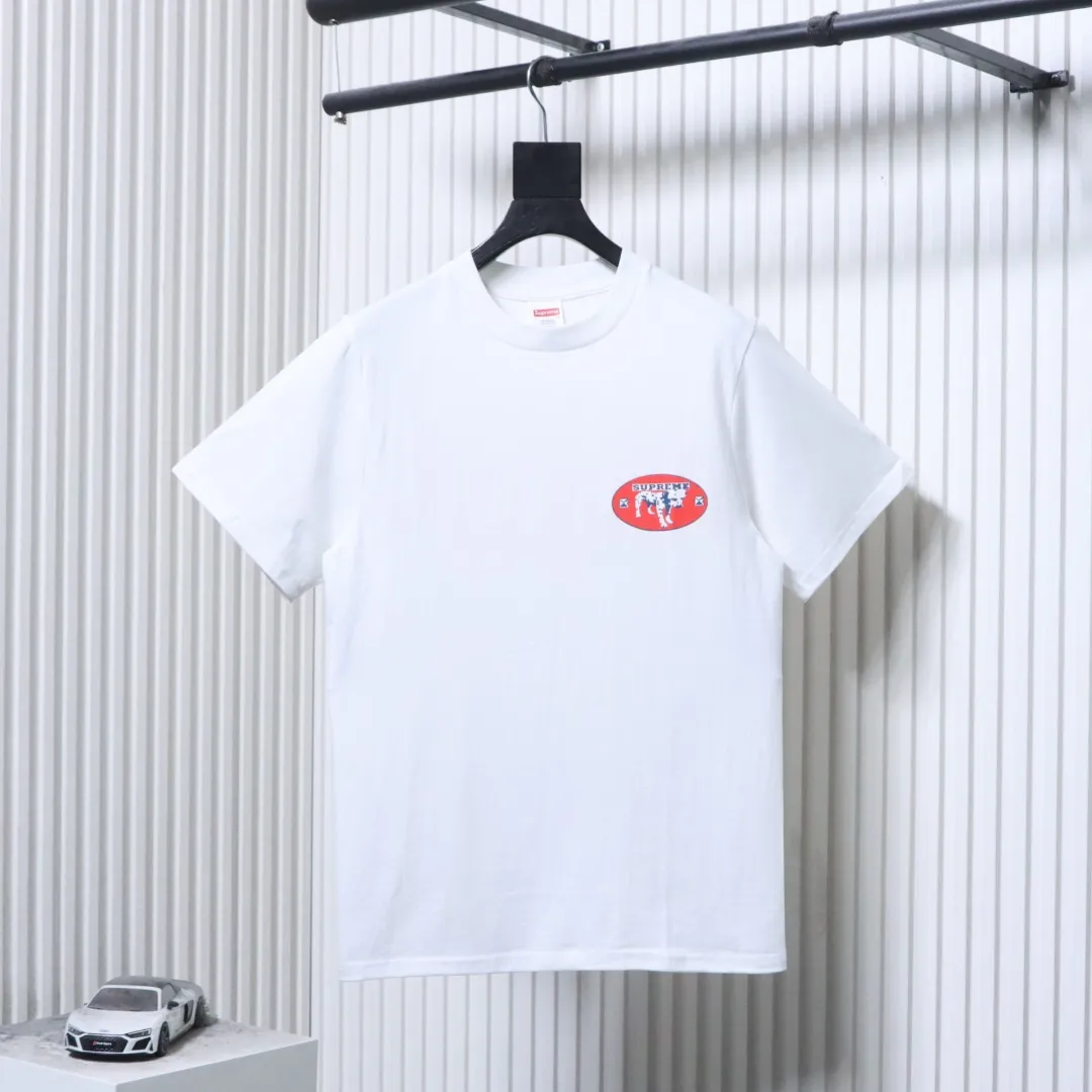 Sup Cow Print Cotton Short-Sleeve T-Shirt
