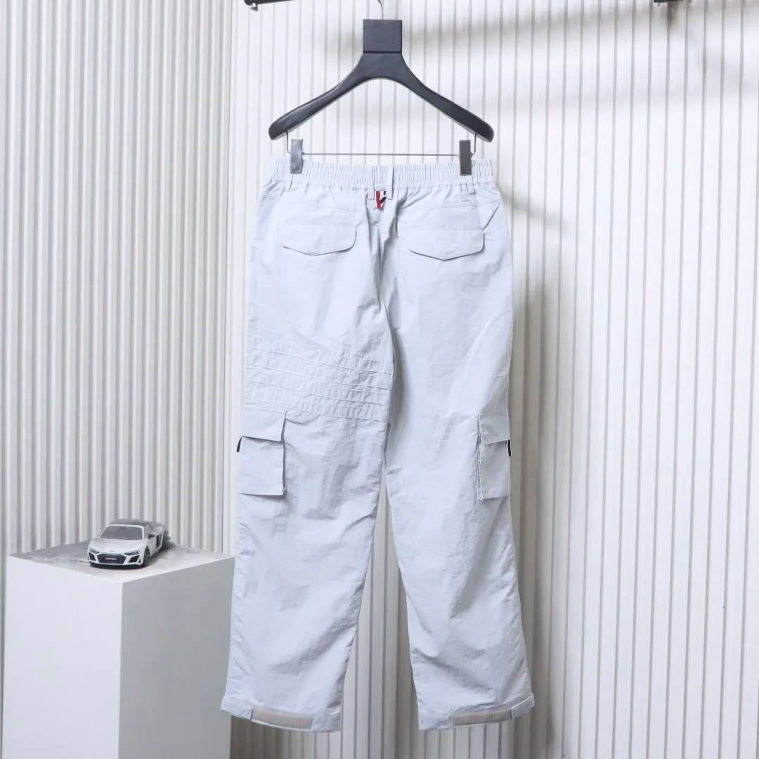 Back TB Four-Stripe Plaid Cargo Pants