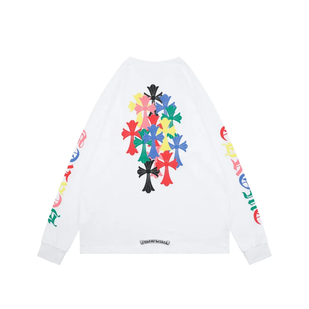 Back CH Miami Multi-Color Cross Print Long Sleeve Shirt