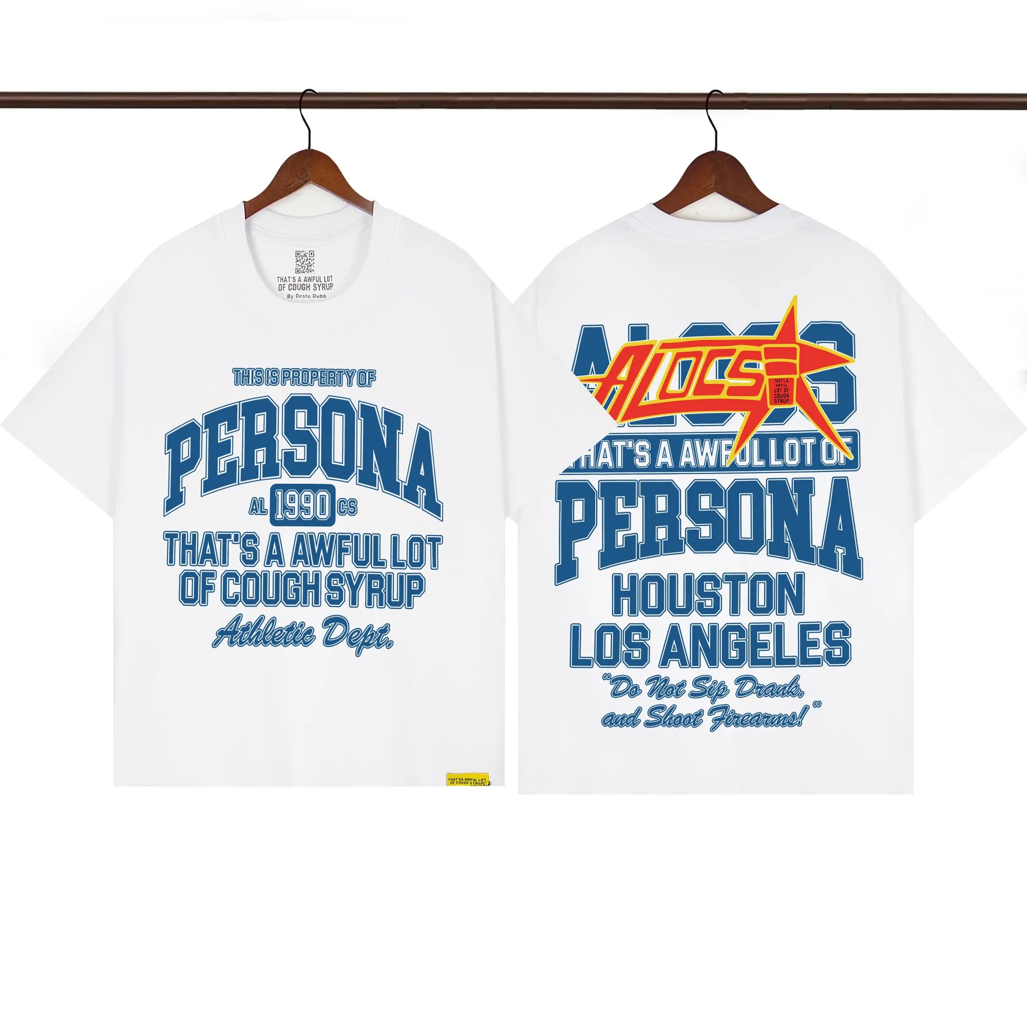 That’s A Awful Lot Of Cough Syrup “Persona Athletic Dept” Graphic T-Shirt
