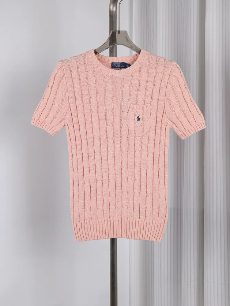 RL Pony Pocket Knit Cotton T-Shirt