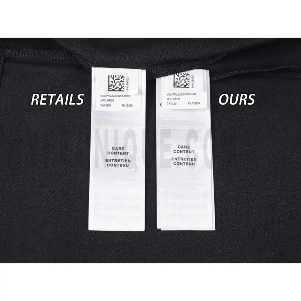 Washing Label Comparison Diagram