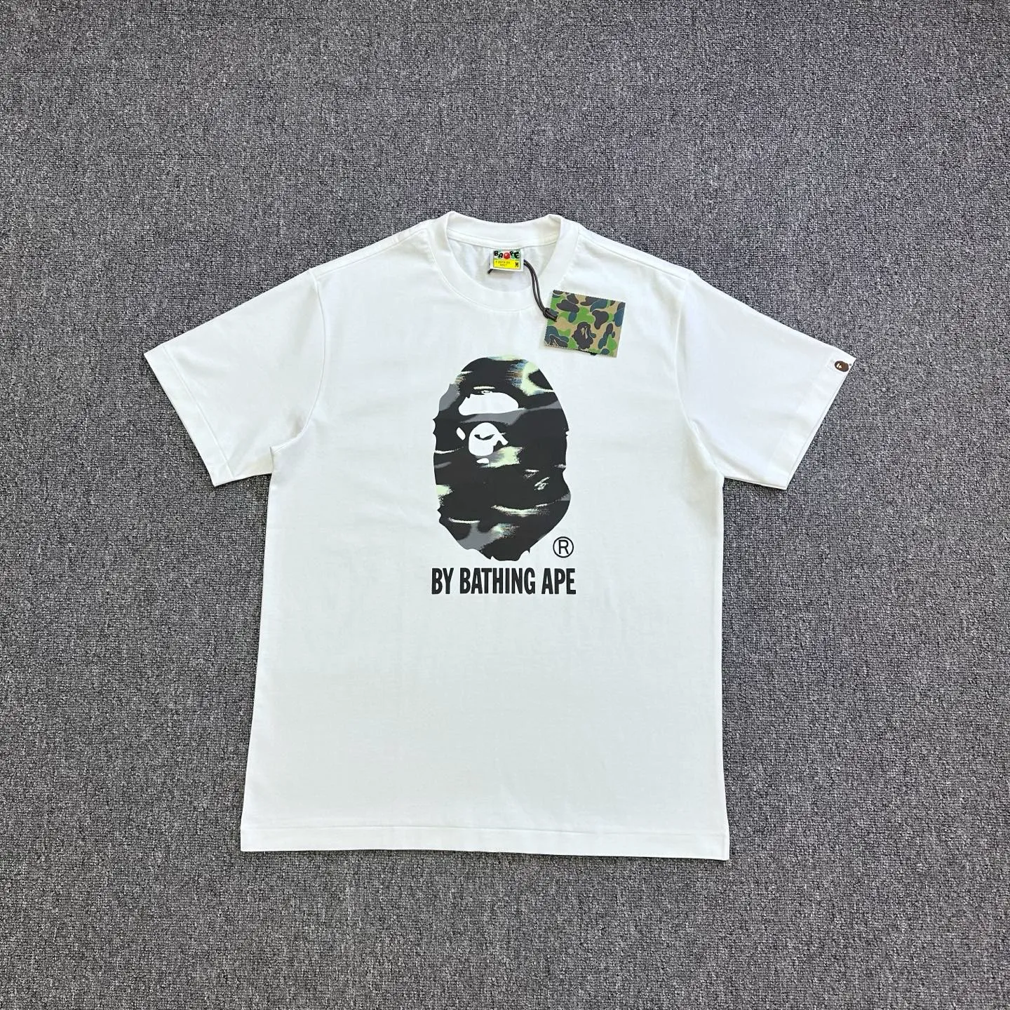 BAPE Camouflage Ape Head Logo Crew Neck T-Shirt