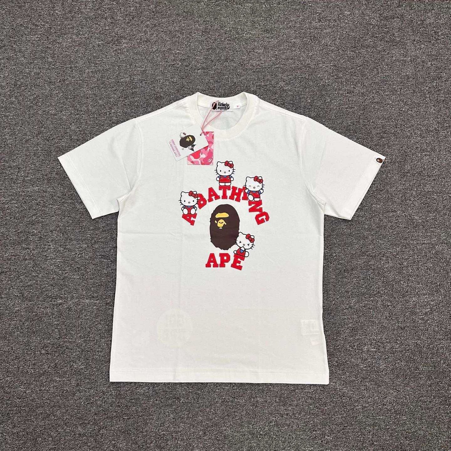 BAPE x Sanrio Hello Kitty Ape Head Graphic Cotton T-Shirt