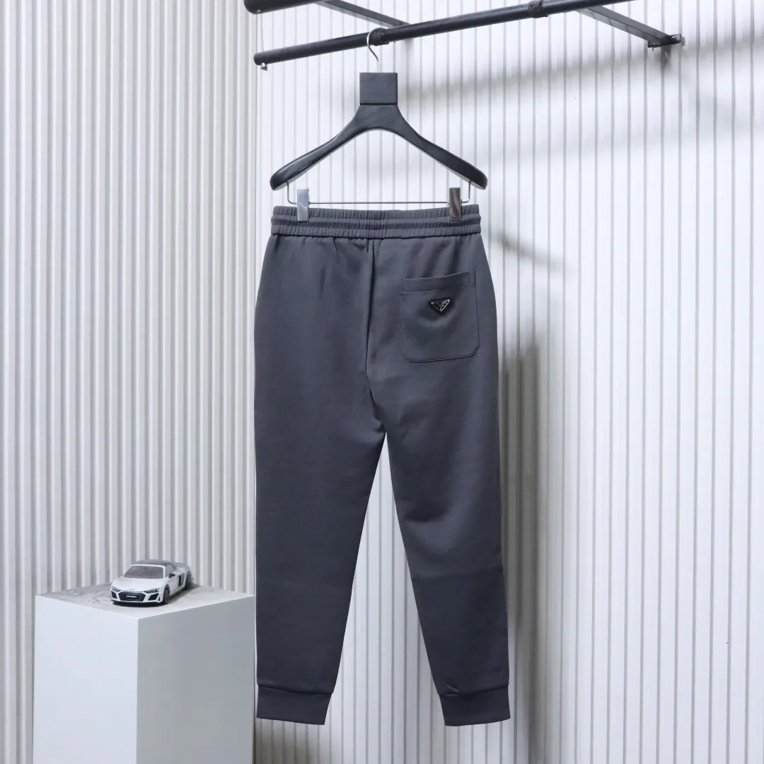 Back Reverse Stitch Pocket Casual Trousers