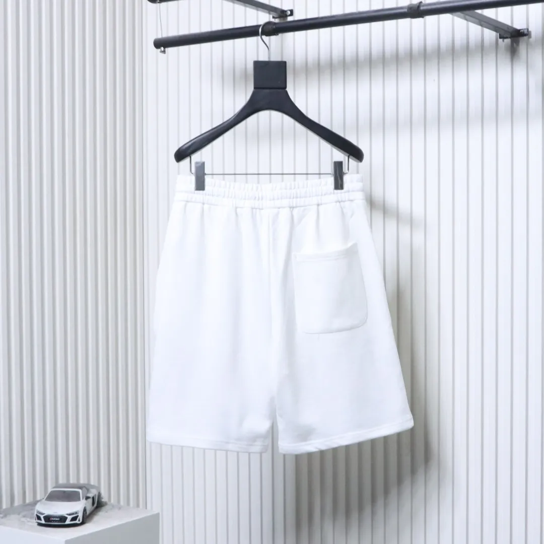 Back Equestrian Embroidered Heavyweight Cotton Shorts