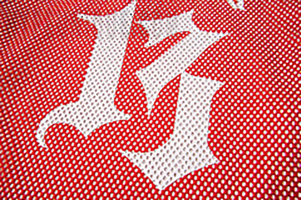 Printed graphic on the front of the clothes